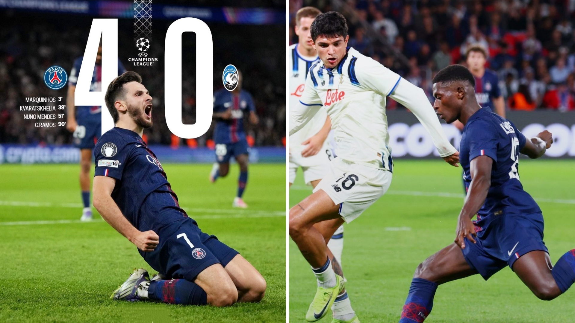 巴黎圣日耳曼大胜对手，全胜战绩保持