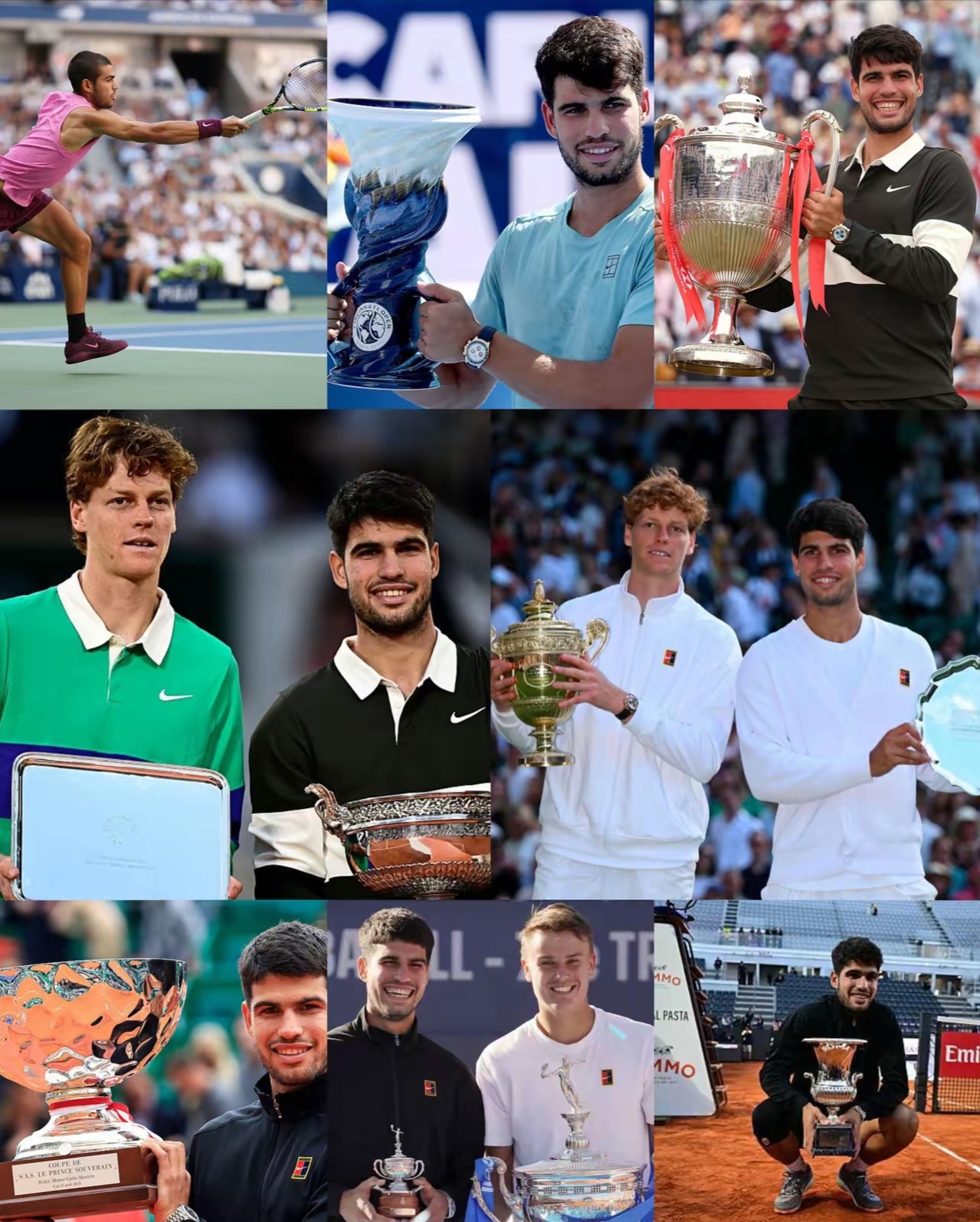 包含ATP总决赛力克美网，阿尔卡拉斯惊艳四座的词条